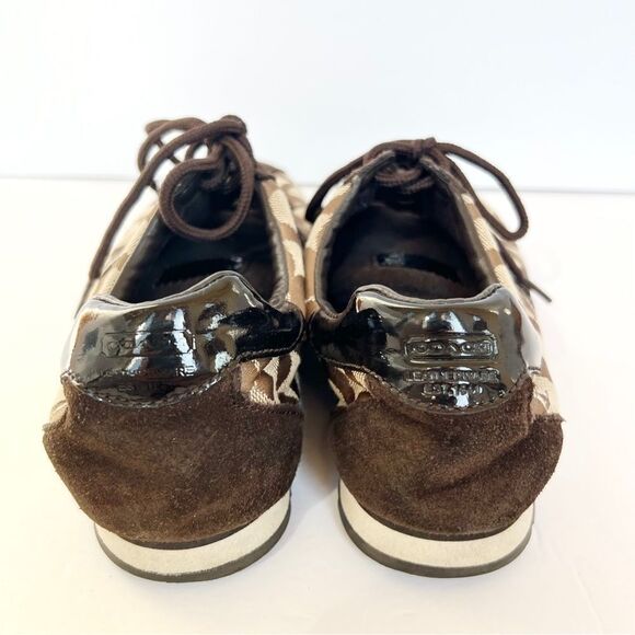 Coach Signature “Kathleen” Canvas Sneaker - Picture 4 of 9